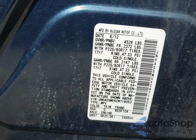 JN8AS5MVXCW719053: 42436529