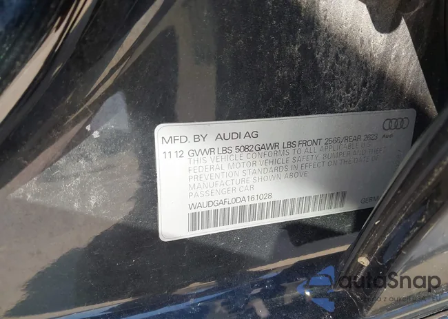 WAUDGAFL0DA161028: 42436556