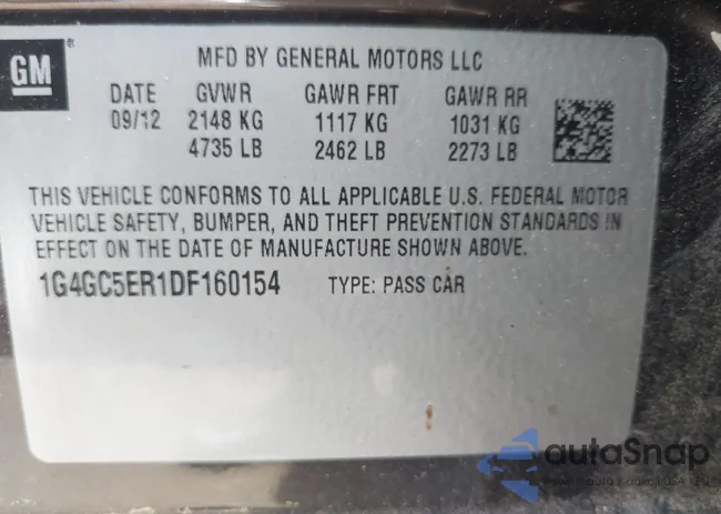 1G4GC5ER1DF160154: 42436619