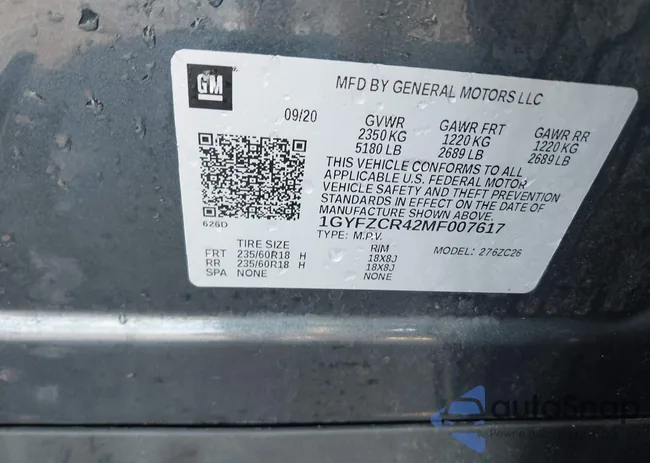 1GYFZCR42MF007617: 42437974