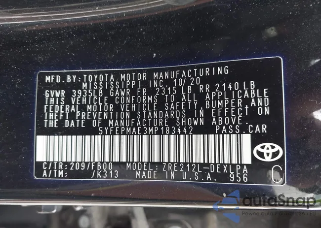 5YFEPMAE3MP183442: 42437982