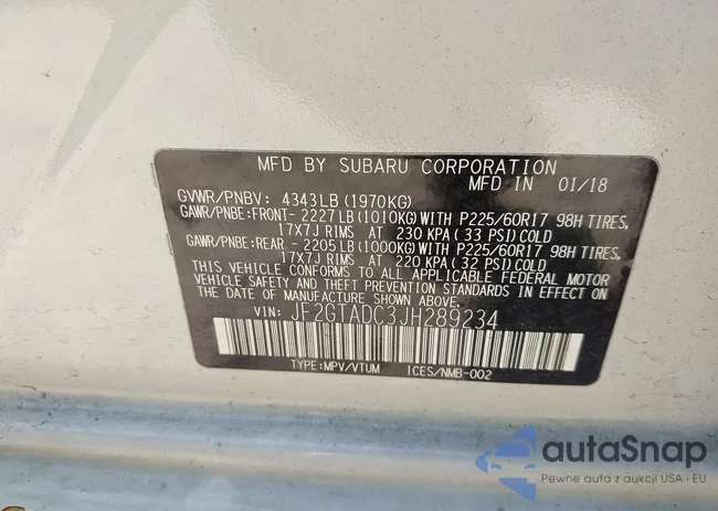 JF2GTADC3JH289234: 42437986