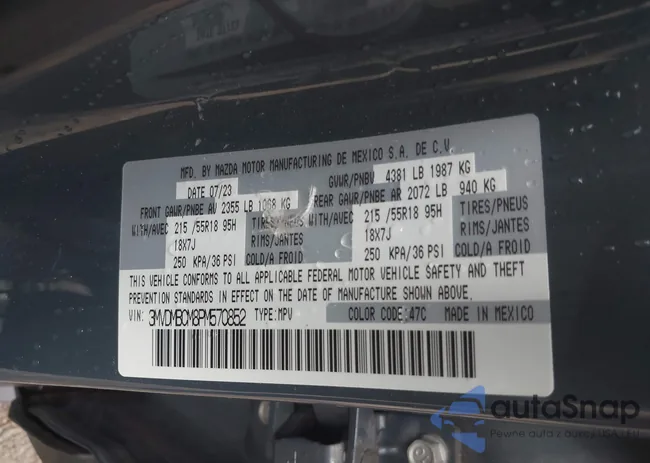 3MVDMBCM8PM570852: 42438356