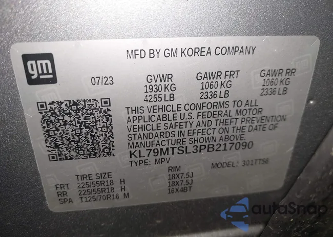 KL79MTSL3PB217090: 42437373