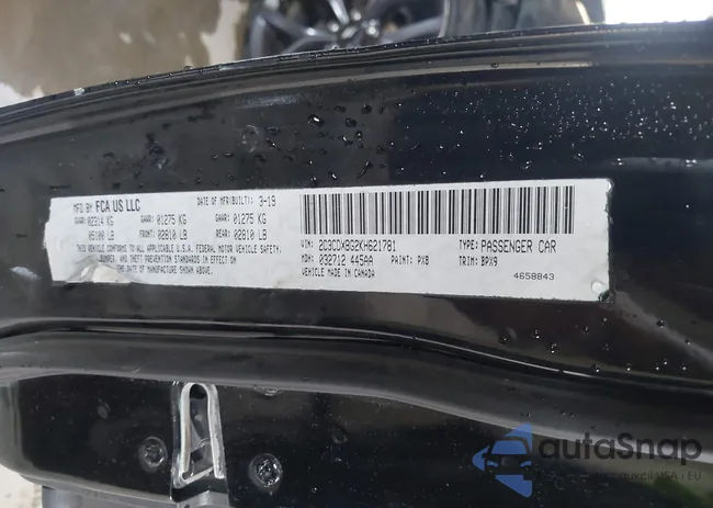 2C3CDXBG2KH621781: 42437413