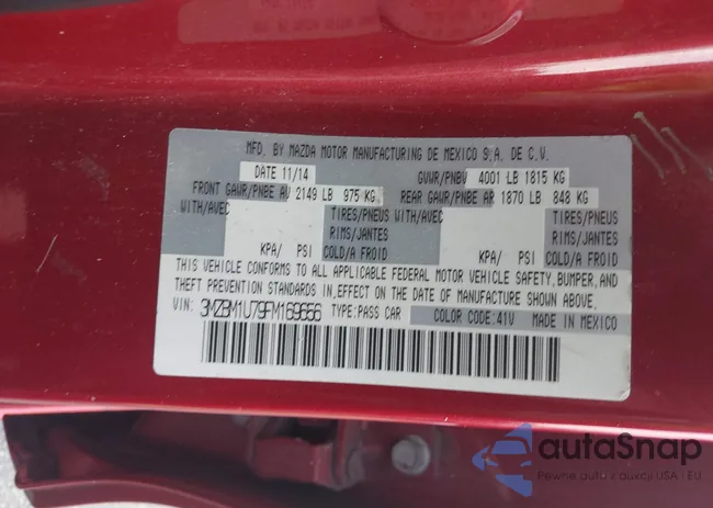 3MZBM1U79FM169656: 42437539