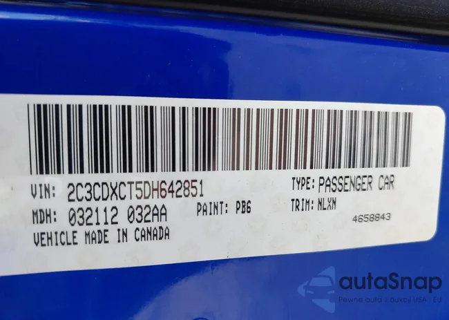 2C3CDXCT5DH642851: 42437589