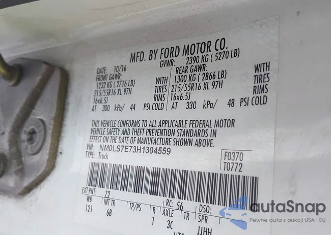 NM0LS7E73H1304559: 42437642