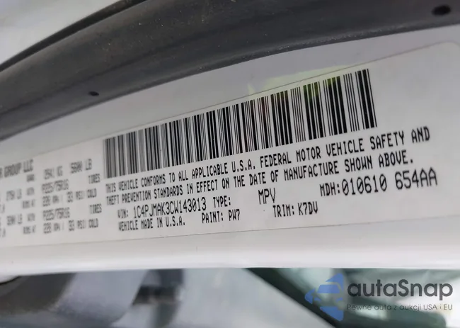 1C4PJMAK3CW143013: 42437649