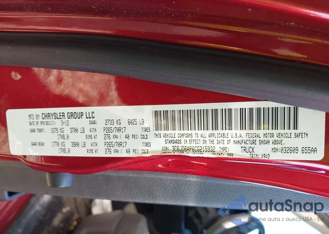 3C6JD6AP6CG215932: 42437686