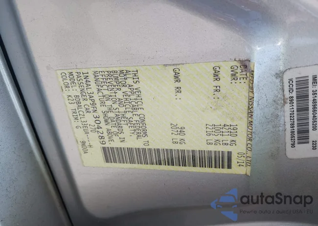 1N4AL3AP9FN304289: 42437709