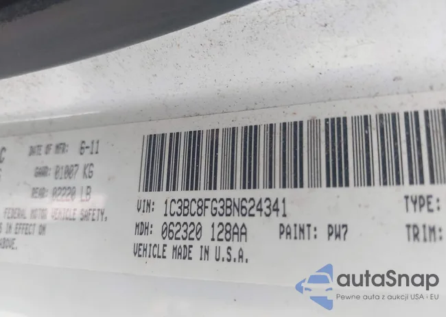 1C3BC8FG3BN624341: 42438956