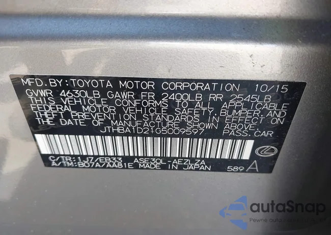 JTHBA1D21G5009597: 42438979