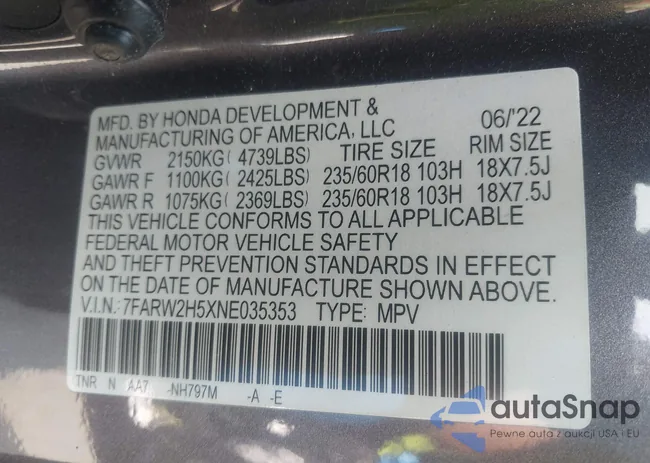 7FARW2H5XNE035353: 42438648