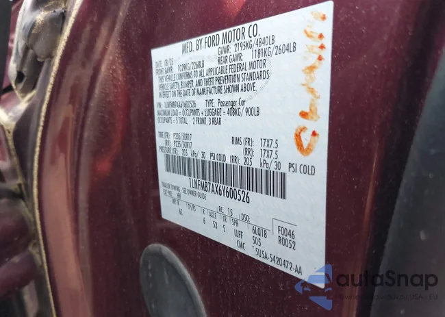 1LNFM87AX6Y600526: 42439829