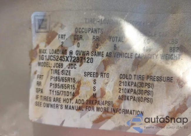 1G1JC5245X7237120: 42439866