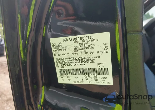 1FMCU9DG7CKA72489: 42440067