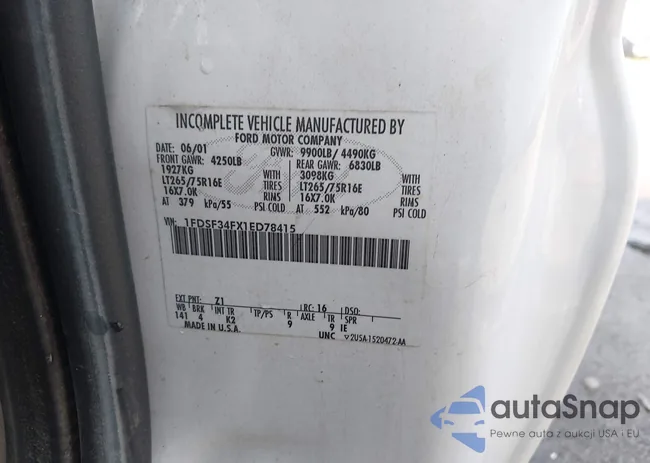 1FDSF34FX1ED78415: 42440102