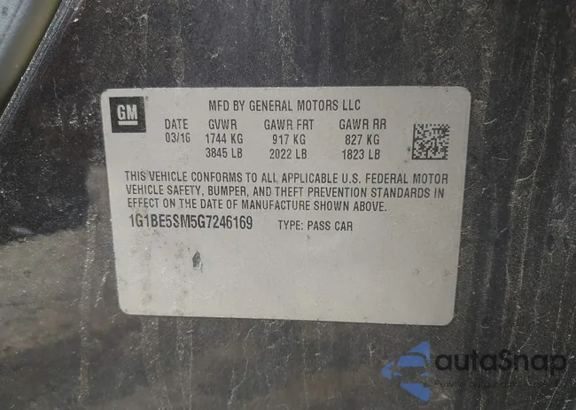 1G1BE5SM5G7246169: 42440234