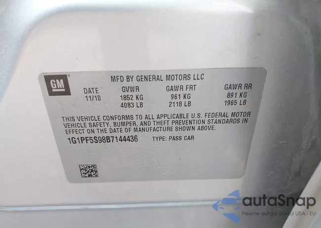 1G1PF5S98B7144436: 42439408