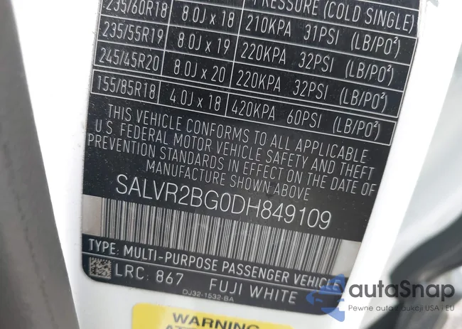 SALVR2BG0DH849109: 42439455