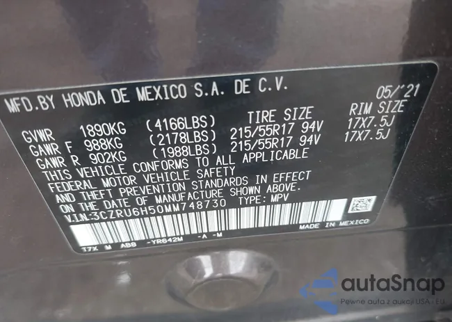 3CZRU6H50MM748730: 42439601