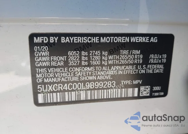 5UXCR4C00L9B99283: 42439670