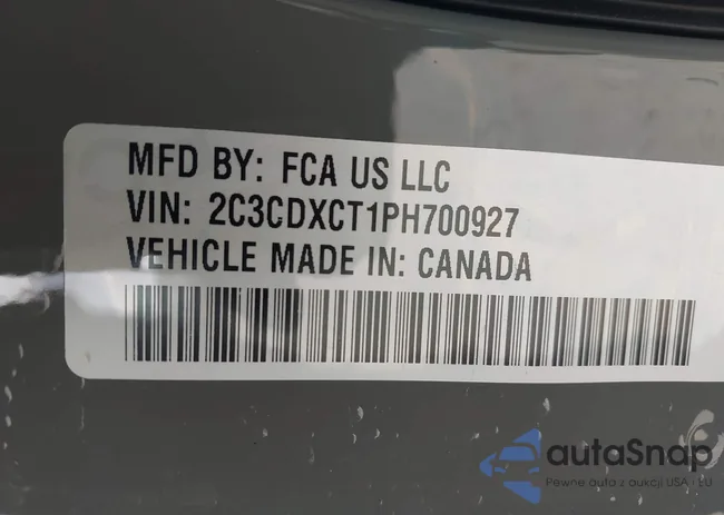 2C3CDXCT1PH700927: 42439724