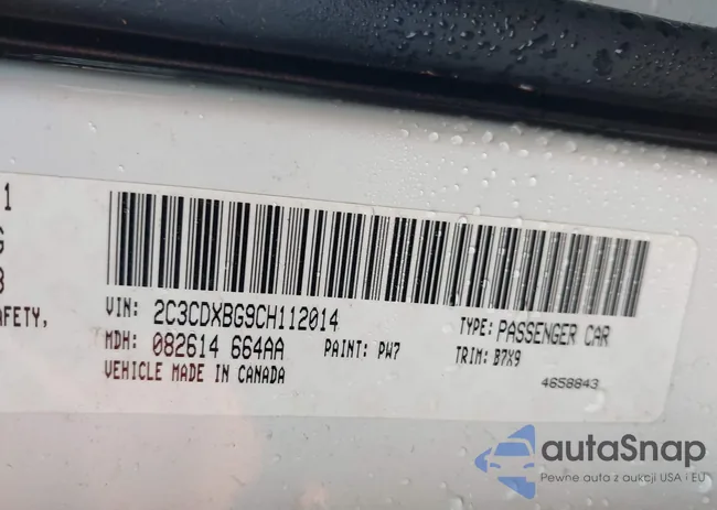 2C3CDXBG9CH112014: 42440836