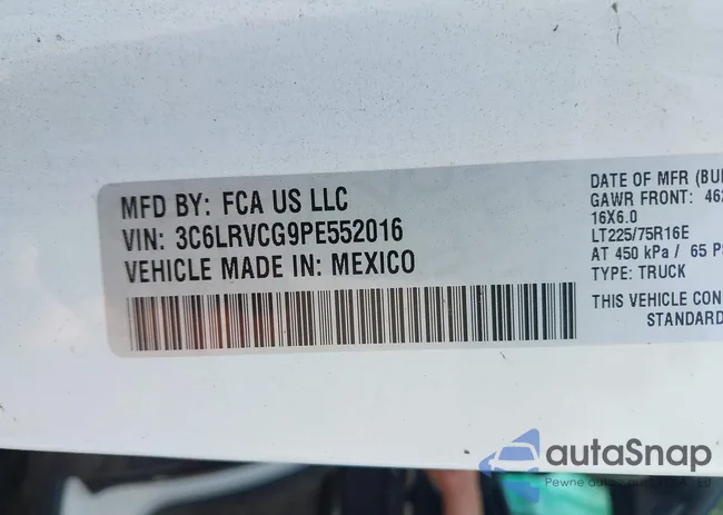 3C6LRVCG9PE552016: 42440920