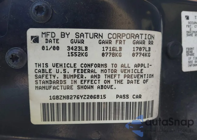 1G8ZN8276YZ206815: 42441078