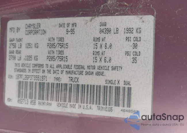 1B7FL26P3TS551971: 42441145