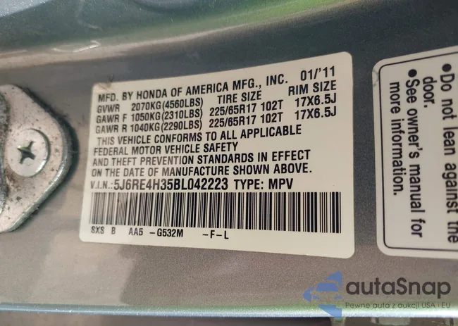 5J6RE4H35BL042223: 42441185