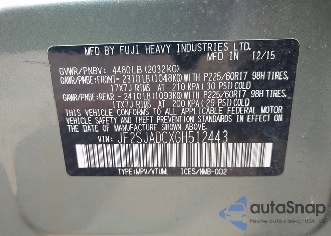 JF2SJADCXGH512443: 42440448