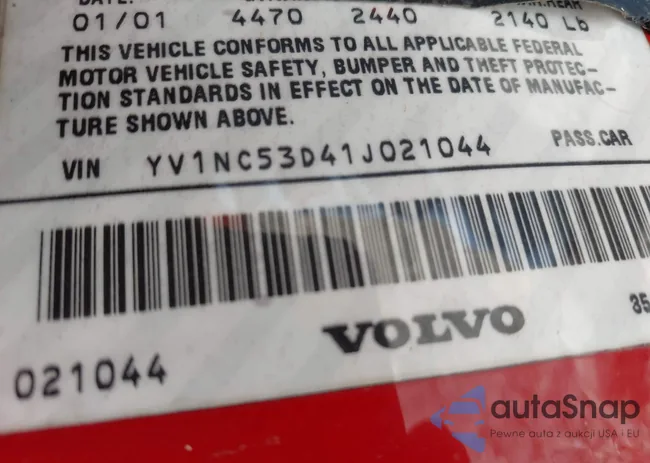 YV1NC53D41J021044: 42441997
