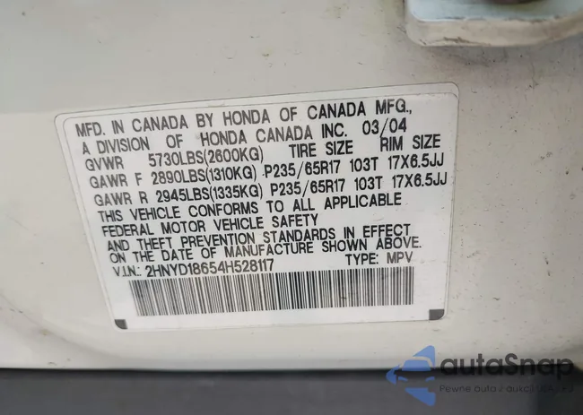 2HNYD18654H528117: 42442083