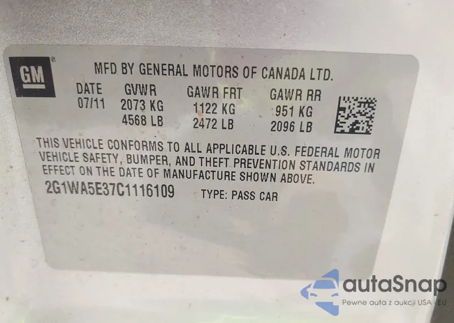 2G1WA5E37C1116109: 42442315