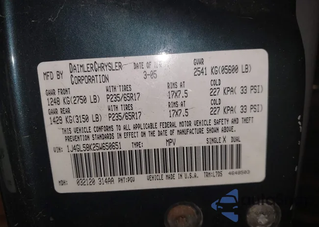 1J4GL58K25W650651: 42441453