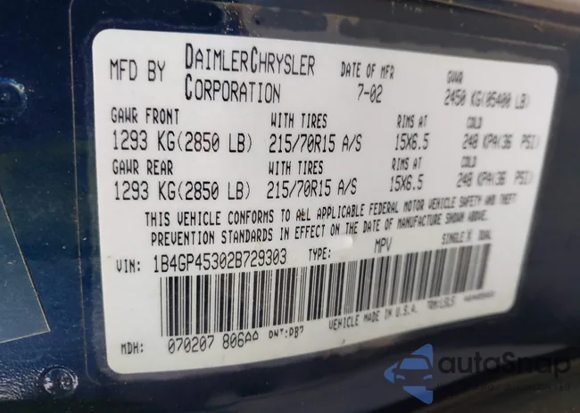 1B4GP45302B729303: 42441472