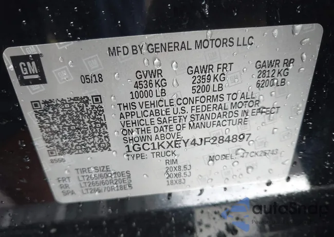 1GC1KXEY4JF284897: 42441604