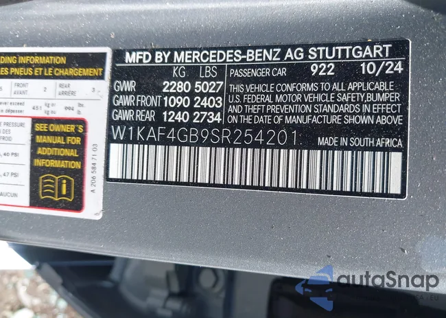 W1KAF4GB9SR254201: 42441736