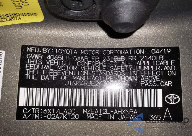 JTNK4RBE2K3057274: 42443160