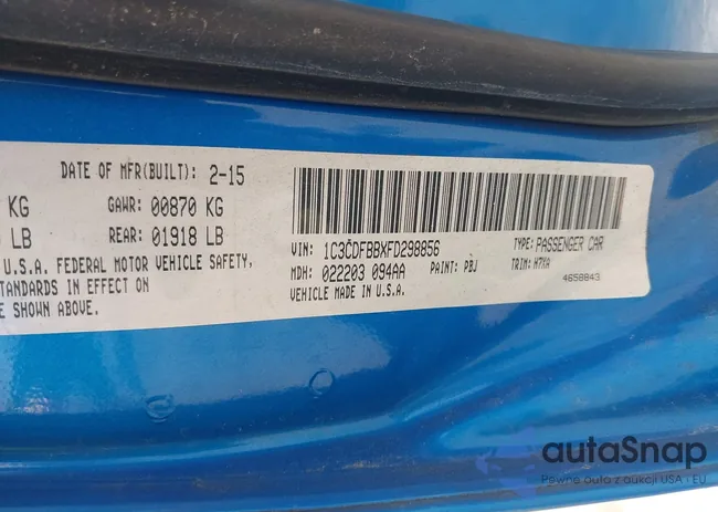 1C3CDFBBXFD298856: 42442420