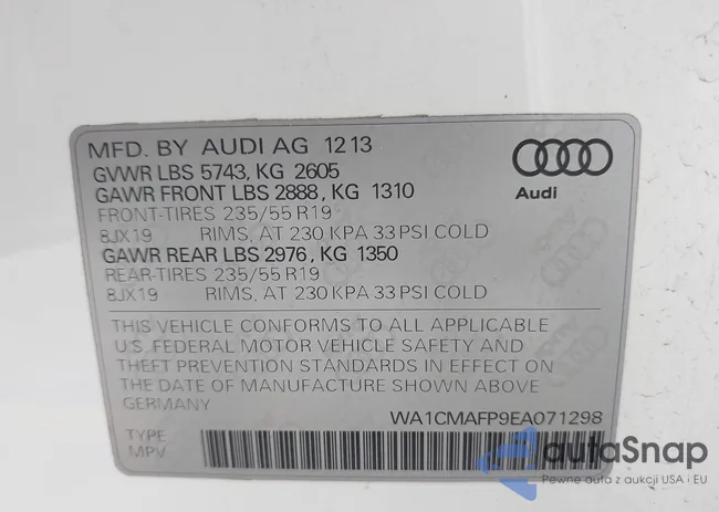 WA1CMAFP9EA071298: 42442469