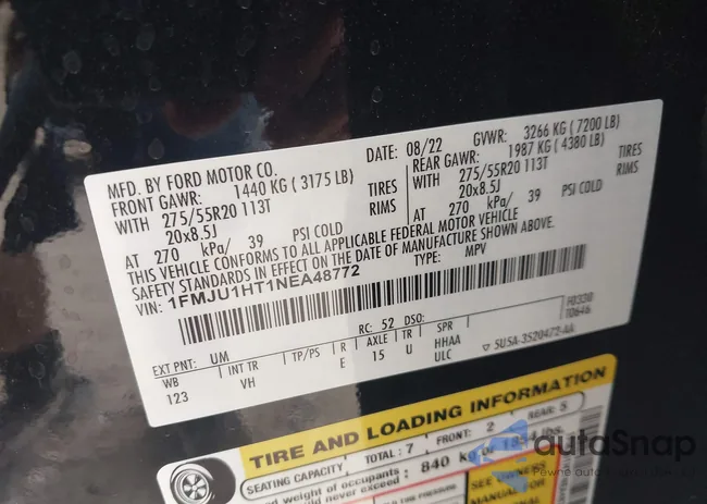 1FMJU1HT1NEA48772: 42442514