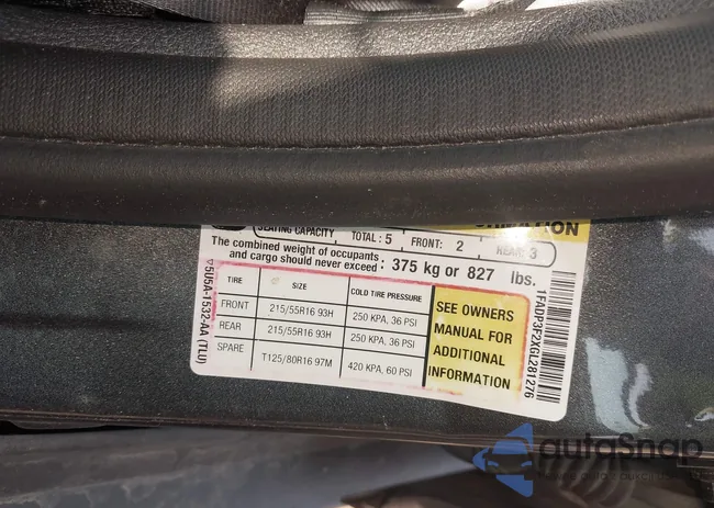 1FADP3F2XGL281276: 42442750