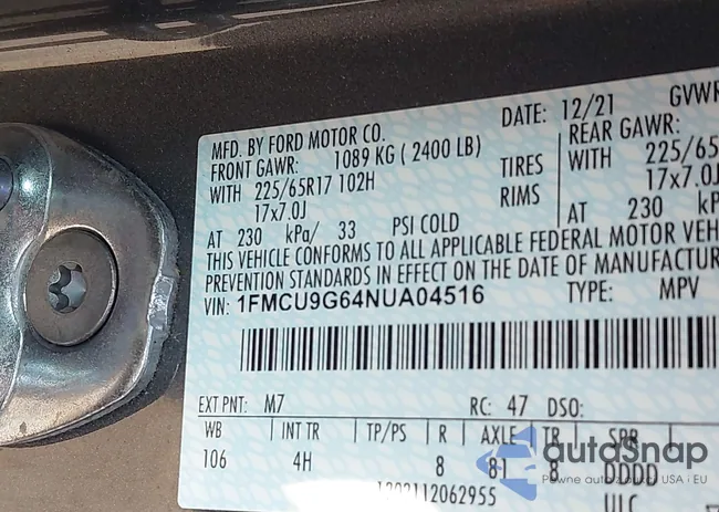 1FMCU9G64NUA04516: 42443793