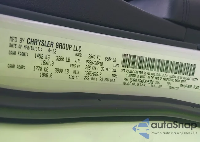 1C4RDJFG4DC675358: 42443882