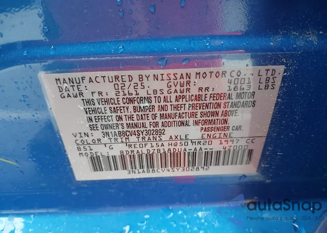 3N1AB8CV4SY302892: 42443894