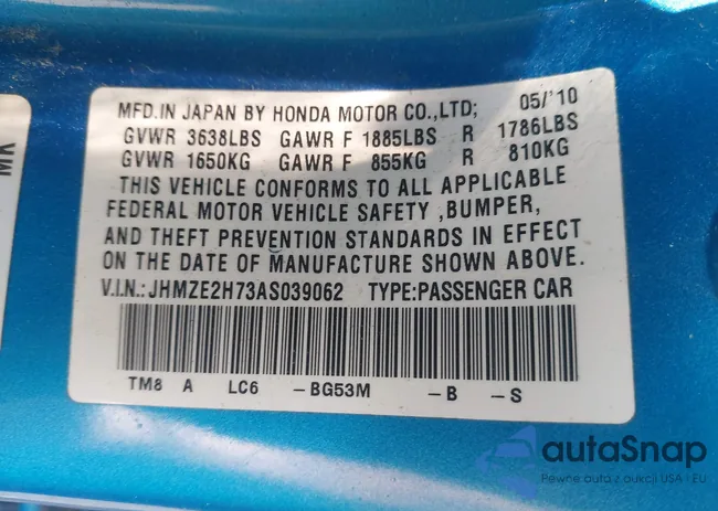 JHMZE2H73AS039062: 42443656